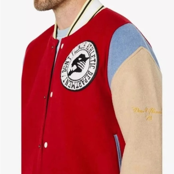 NWT Puma Varsity Jacket reversible flame scarlet - Picture 3 of 14
